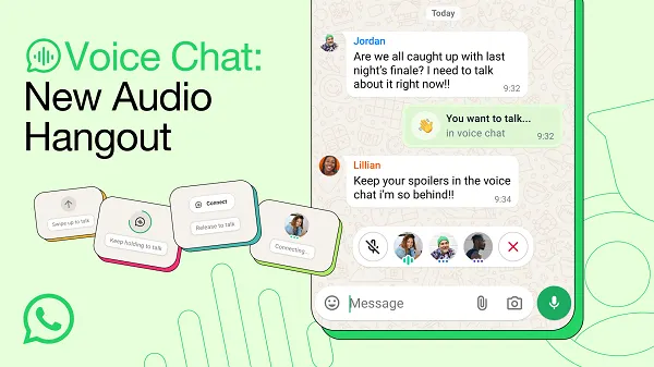 WhatsApp Brings Voice Chat to All Teams