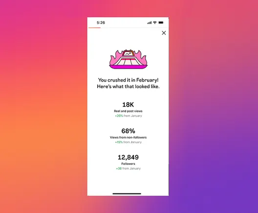 Instagram Provides New Prompts to Showcase Your Efficiency Stats