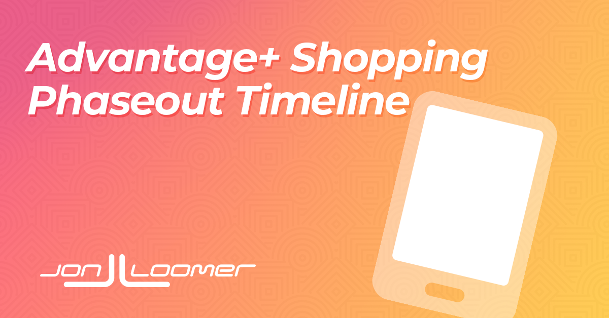 Benefit+ Procuring Timeline – Jon Loomer Digital