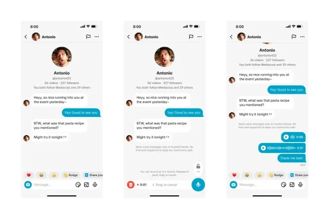 TikTok Provides Audio Messaging, Audio and Video Attachments for DMs