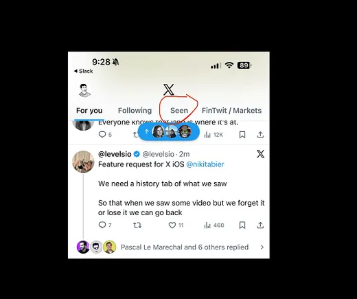 X Checks Watch Historical past Tab
