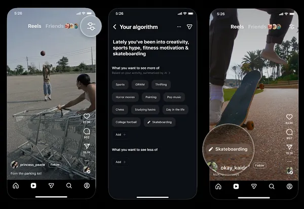 Instagram Rolls Out Algorithm Management Choice to All English-Talking Customers