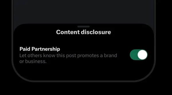 X launches paid partnership labels for sponsored content material
